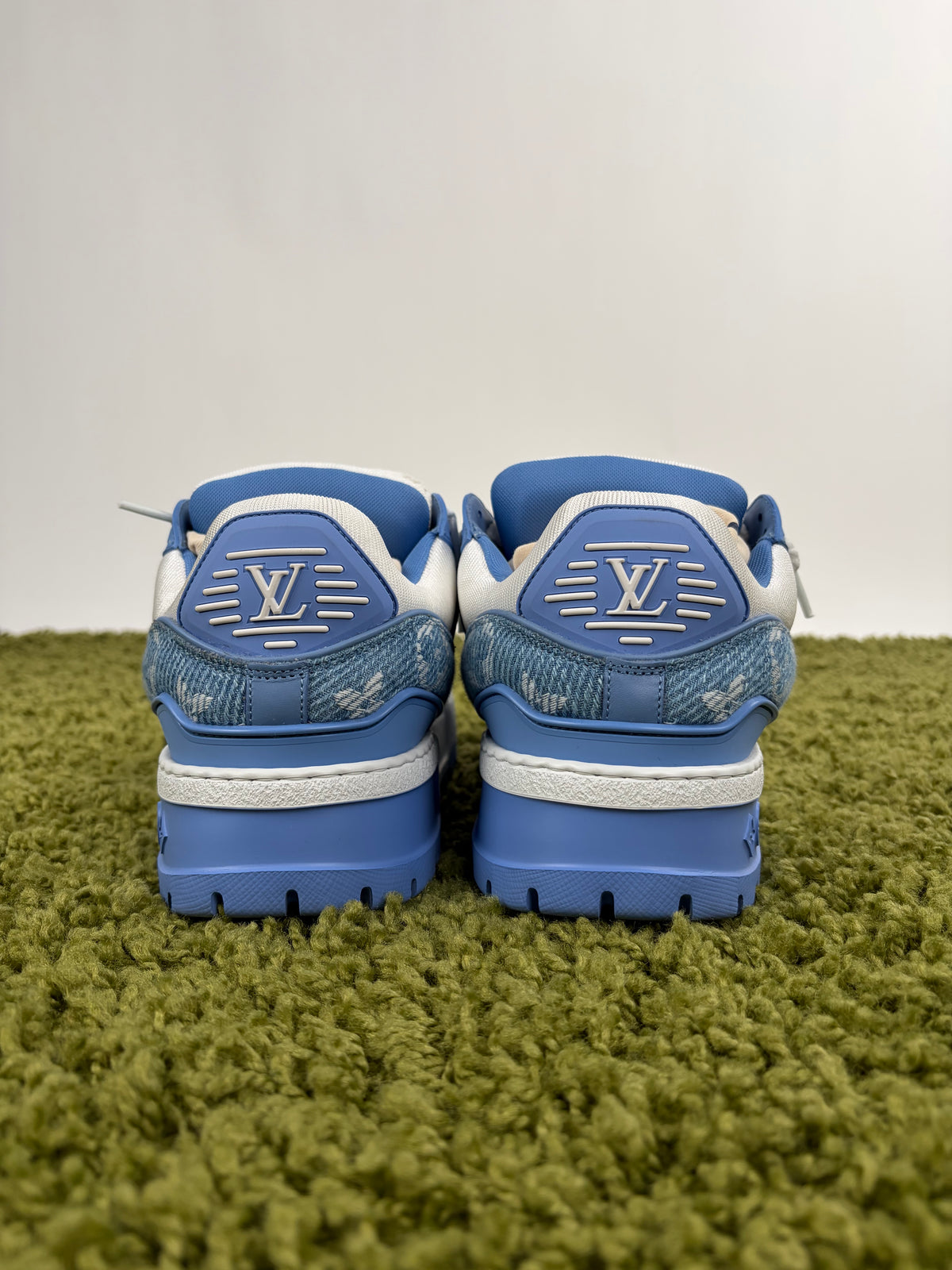 Louis Vuitton Trainer Maxi in Denim azzurro 38