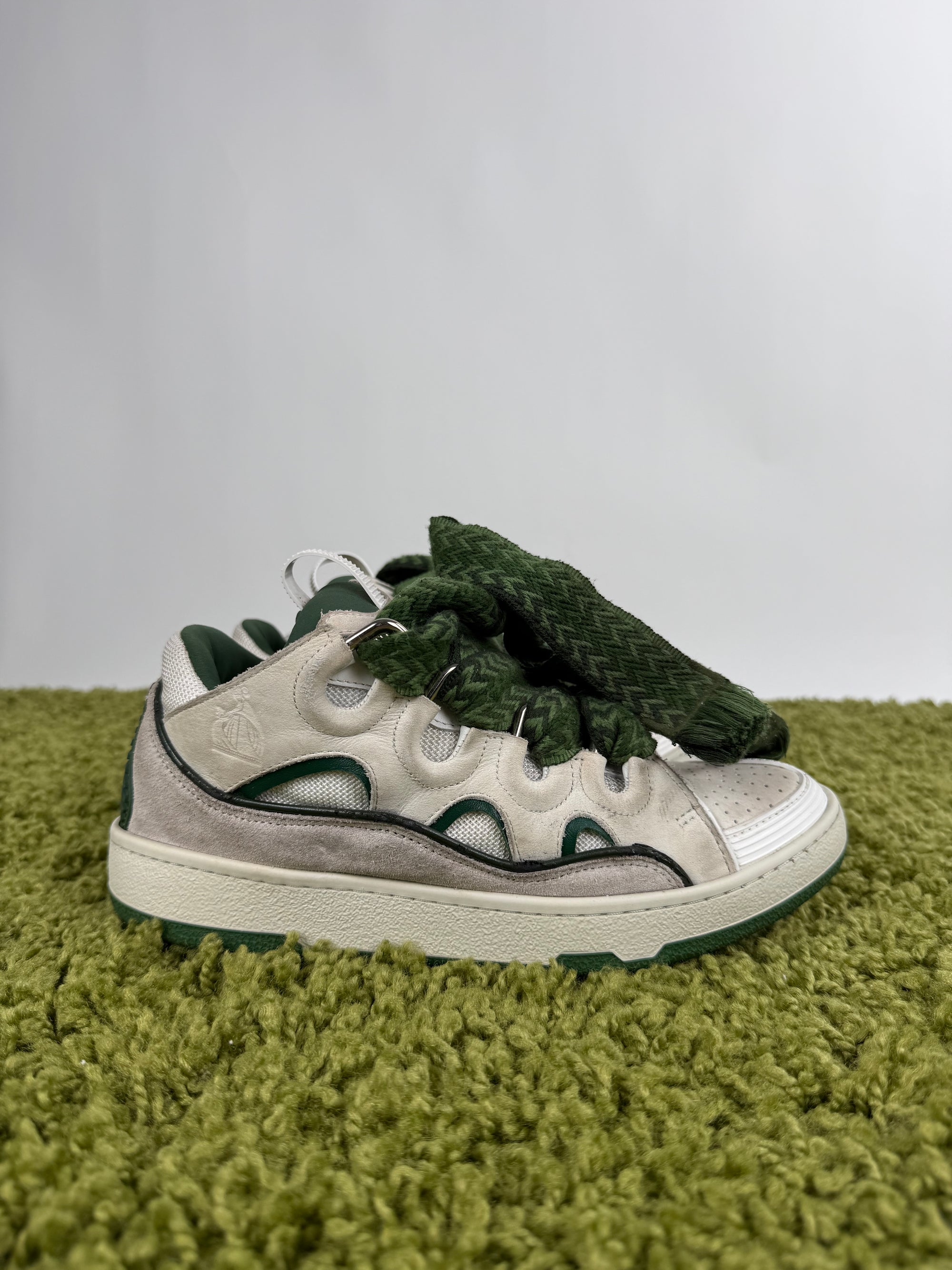 Lanvin Curb Verde Bianca 39