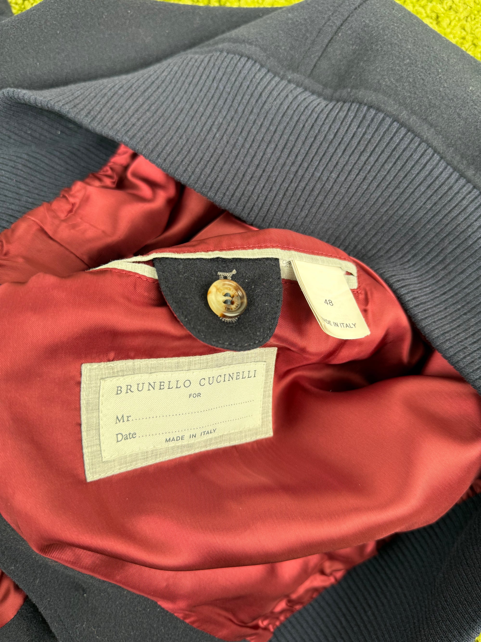 Giacca bomber in lana Brunello Cucinelli 48 taglia italiana