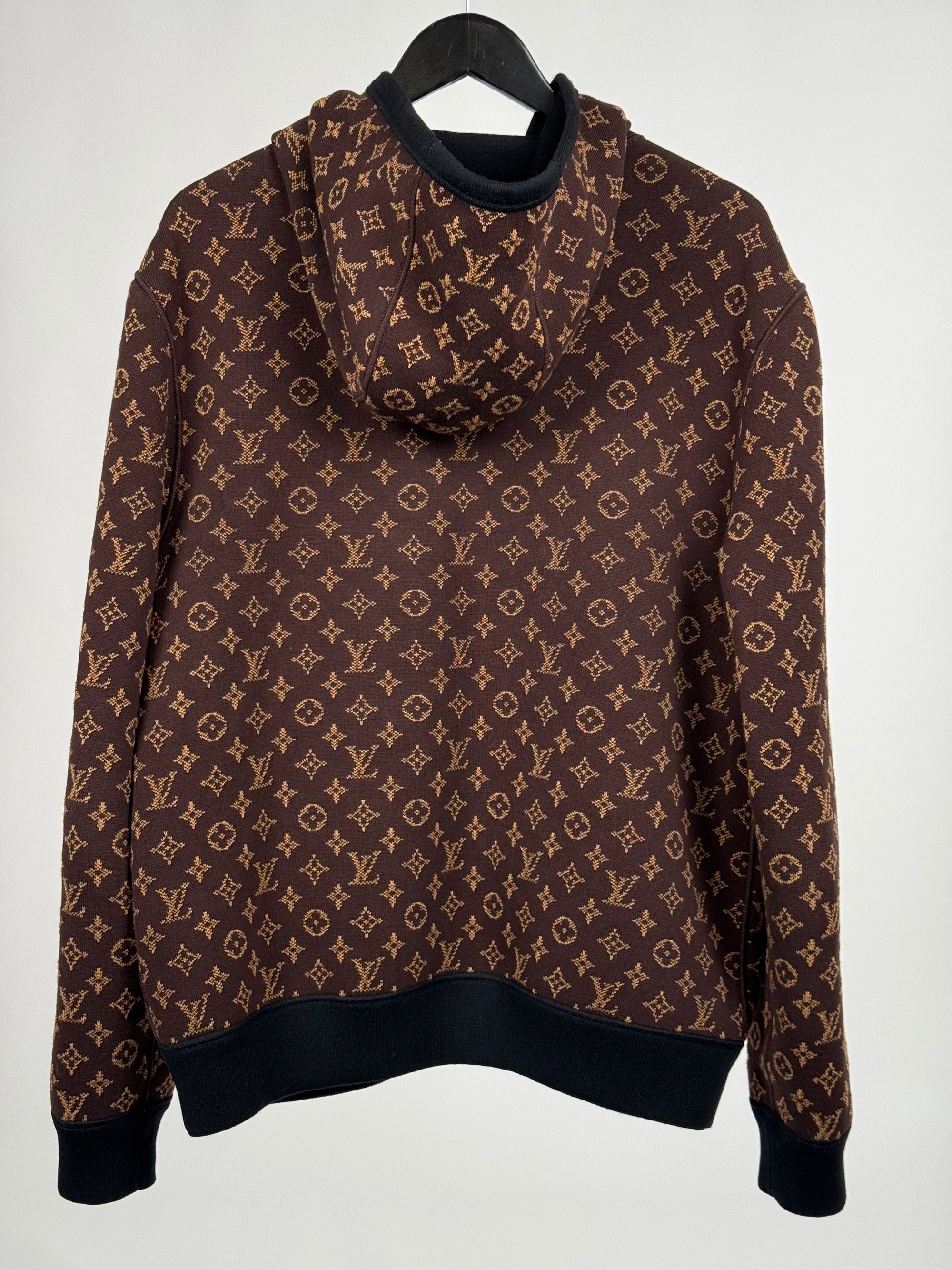 Felpa Louis Vuitton reversibile Size L marrone e nera