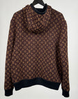 Felpa Louis Vuitton reversibile Size L marrone e nera
