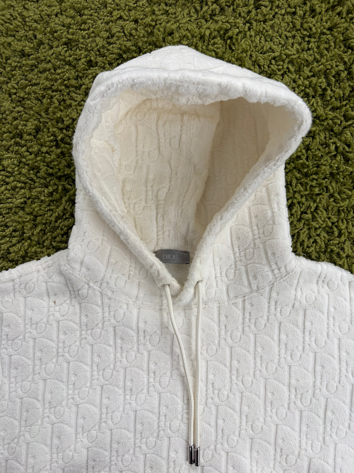 Felpa Christian Dior Oblique jacquard Bianca S