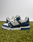 Louis Vuitton Trainer in Denim Blu 7.5