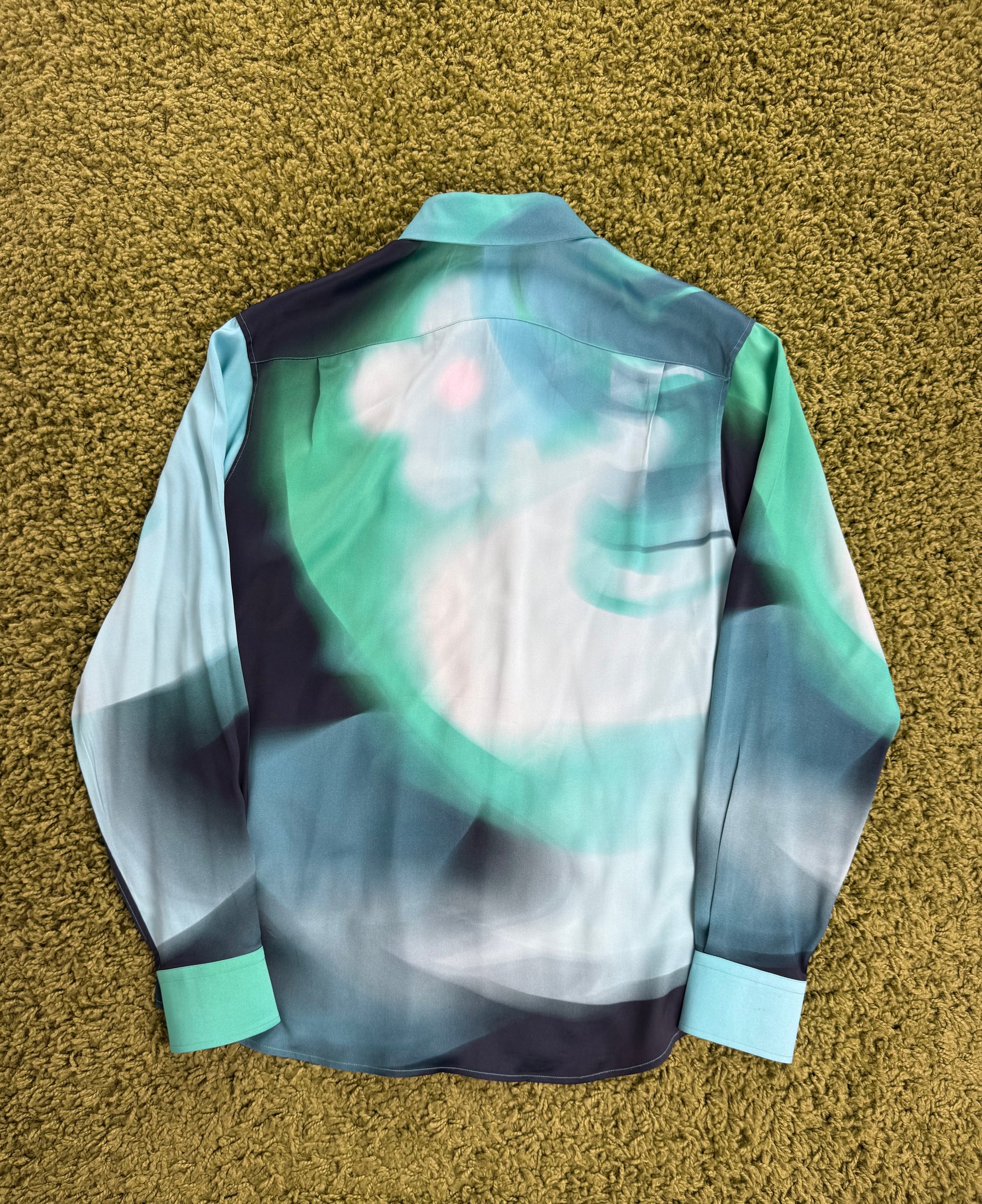Camicia Louis Vuitton Blu Verde S