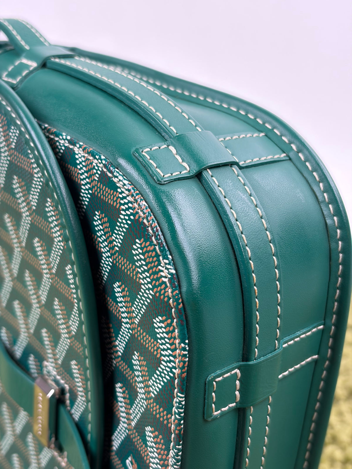 Borsa Goyard Belvedere PM in tela Goyardine Verde