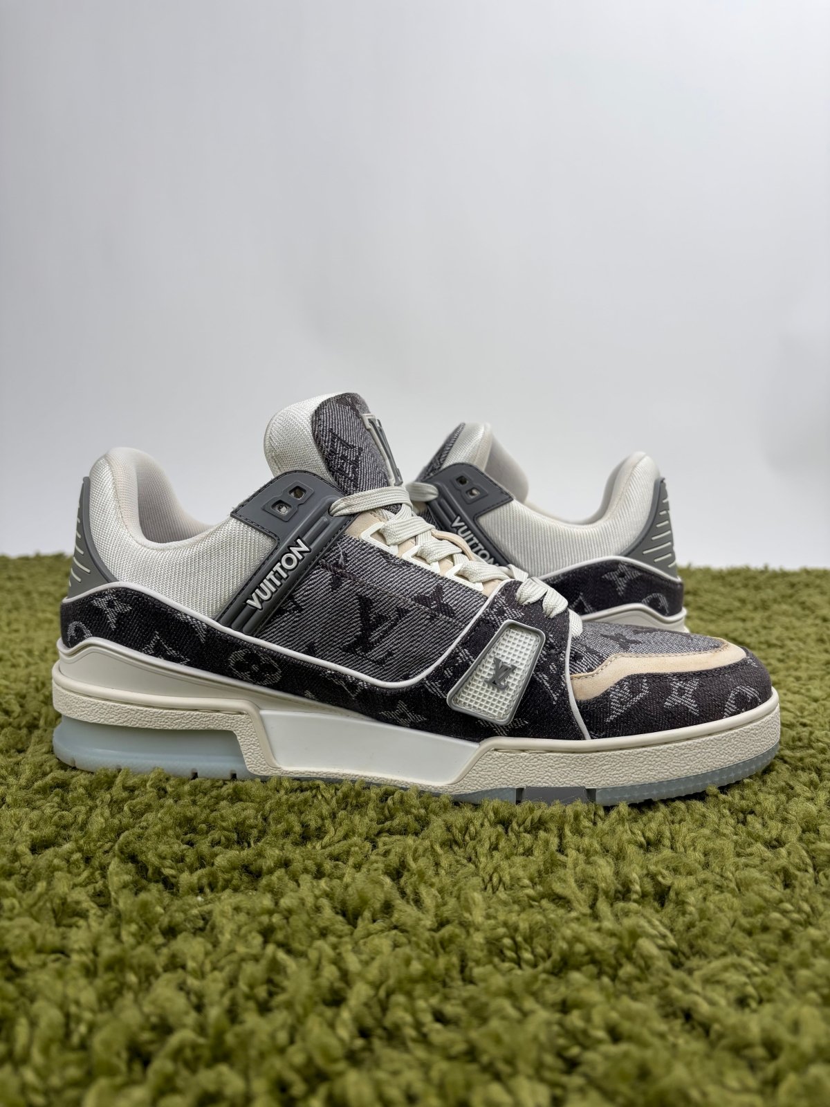 Louis Vuitton Trainer Denim Grigia 7 - Second Hand Di Fiore