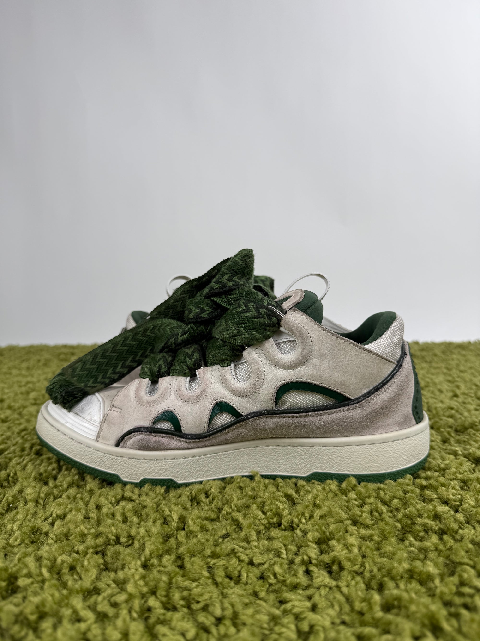 Lanvin Curb Verde Bianca 39