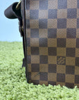 Marsupio Louis Vuitton Olav PM in tela Damier Marrone