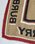 Foulard Burberry marrone rosso nero e bianco