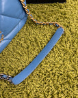 Borsa Chanel 19 Trapuntata in Pelle Azzurra