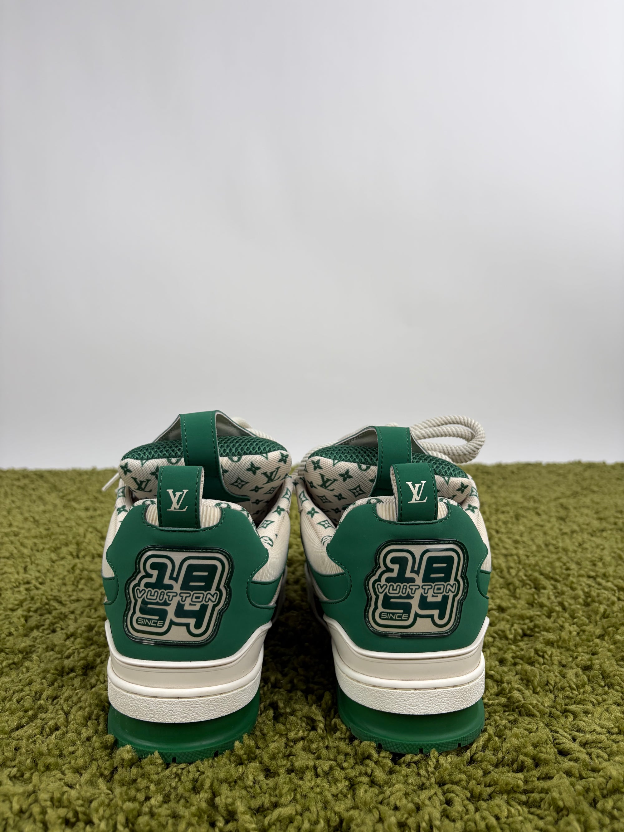 Louis Vuitton skate Size 7.5=41.5 calza 42.5 bianche e verdi