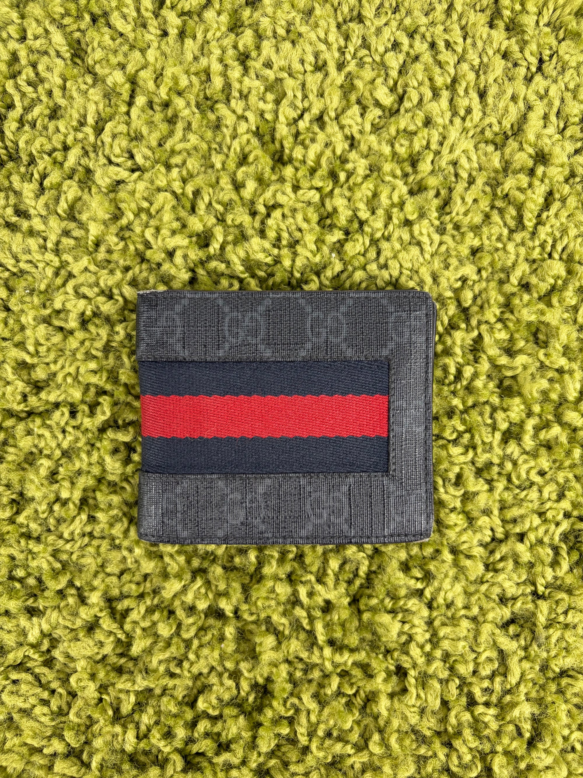 Portafoglio Gucci nero blu e rosso