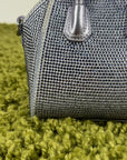 Borsa Micro Antigona In raso Con strass lavanda Viola
