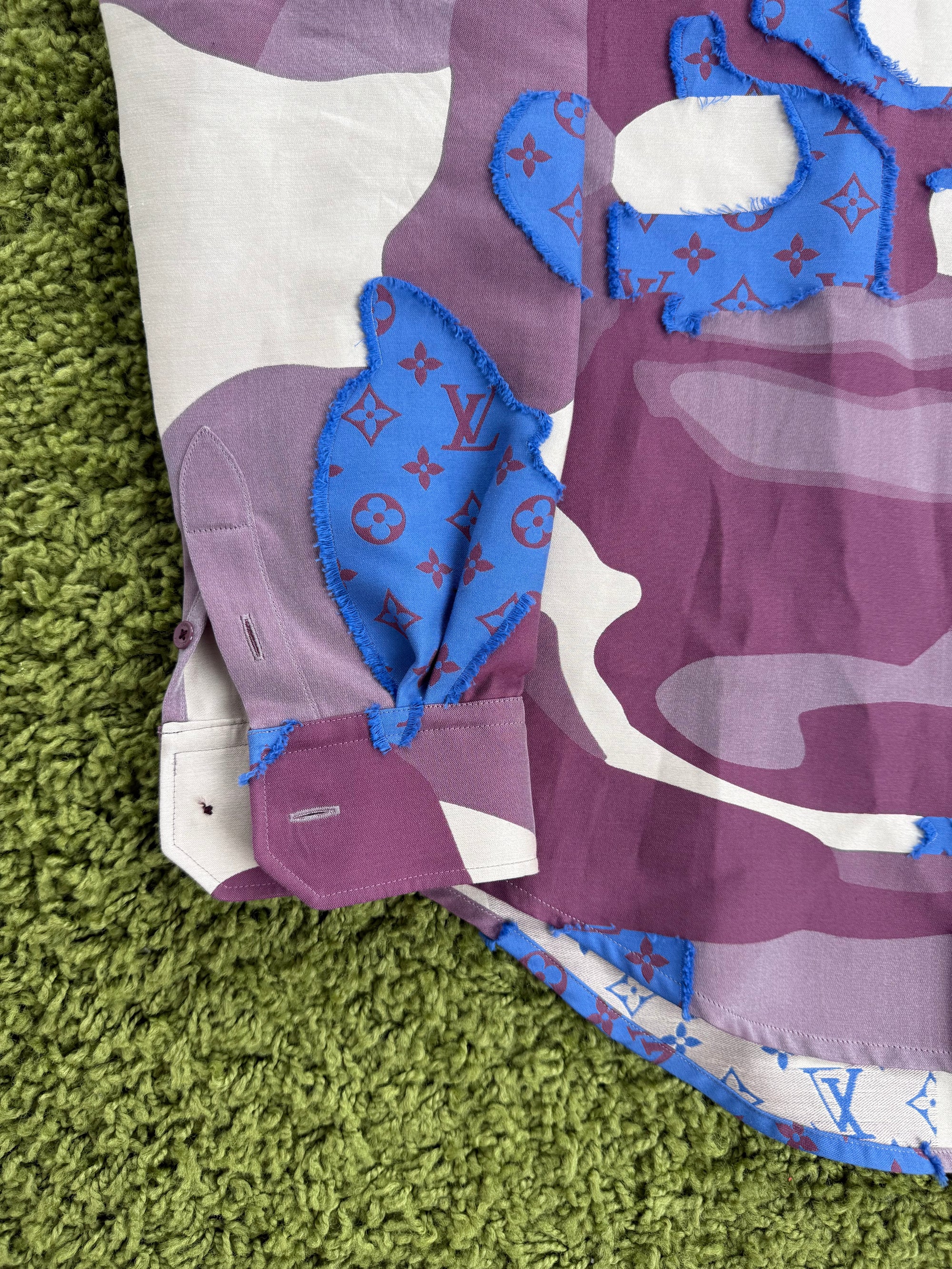 Camicia Louis Vuitton Viola Multicolor L
