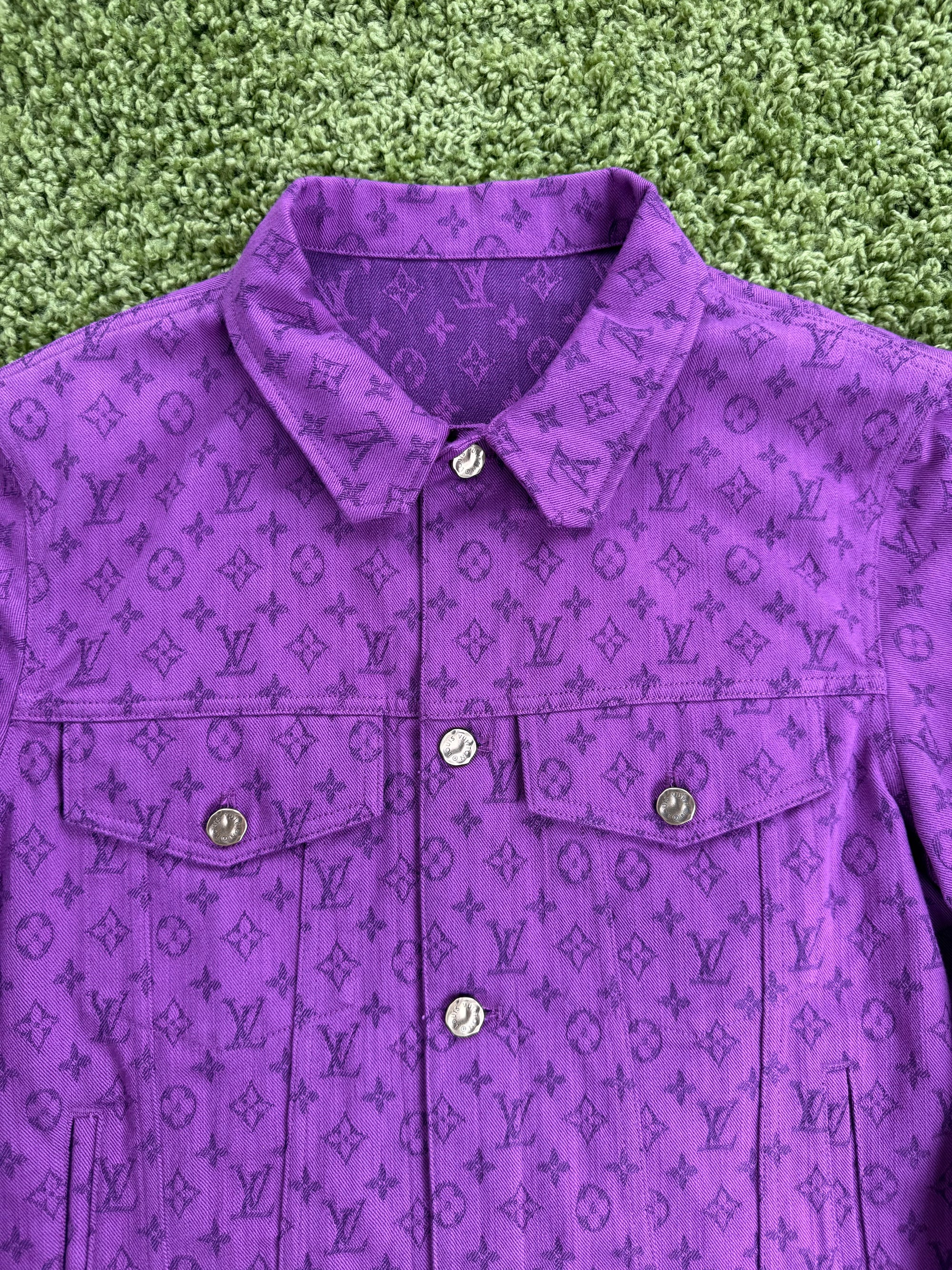 Giacca Monogram in denim Viola Louis Vuitton 54