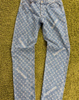 Completo Louis Vuitton X Supreme Size 50/34 blu e bianco