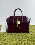 Borsa Mini Antigona Lock Bag Givenchy Bordeaux