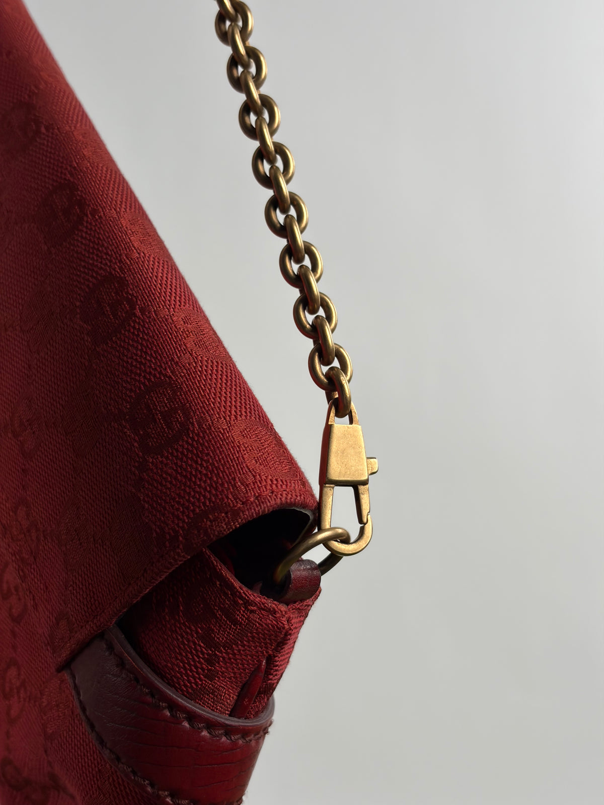 Borsa Gucci Horsebit Chain Rossa