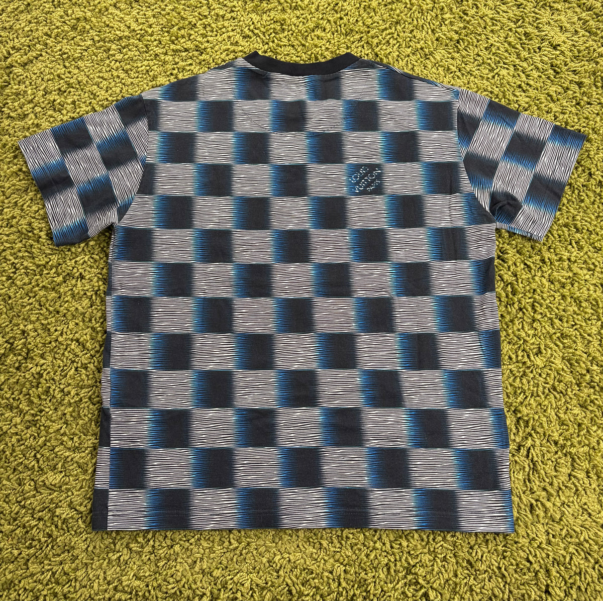 T-Shirt Louis Vuitton Damier Rush Blu Multicolor M