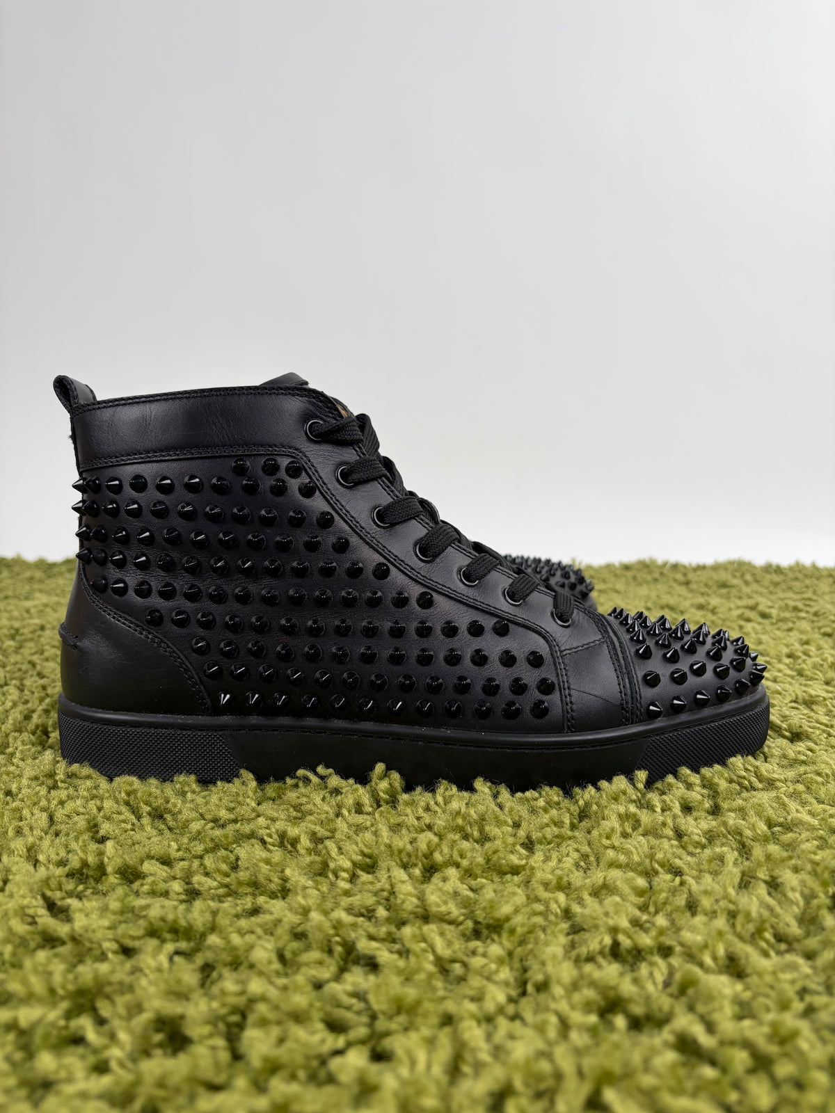 Christian Louboutin Spikes High In pelle Nera 42.5