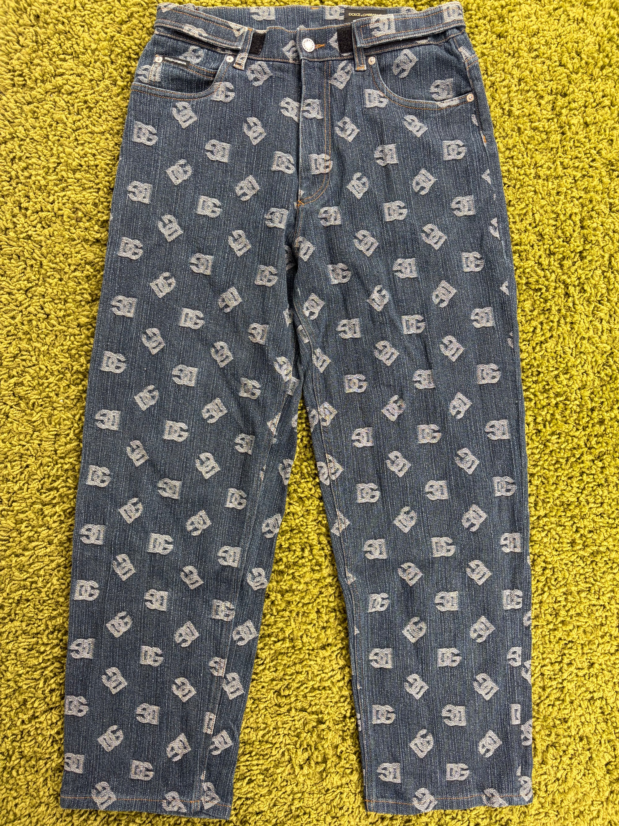 Jeans Dolce e gabbana Size 46 blu e bianco