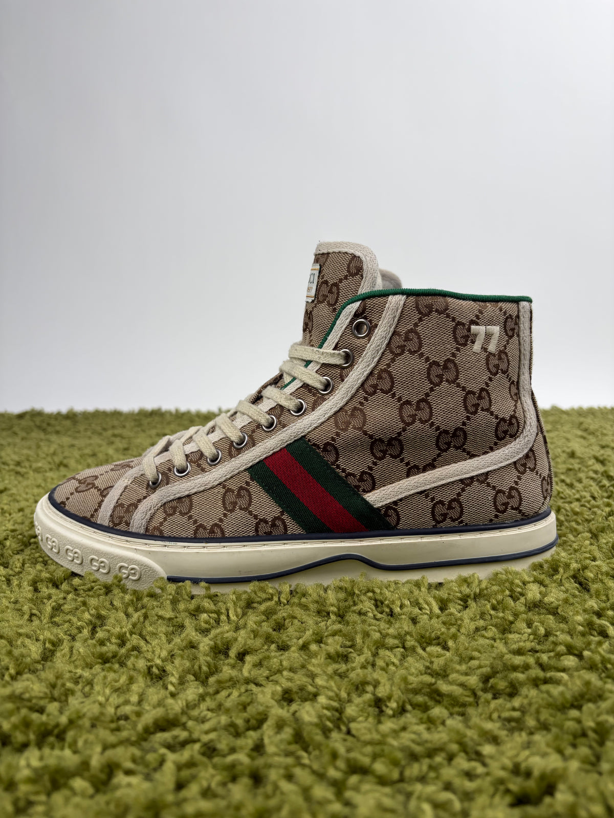 Gucci Tennis High Beige 6