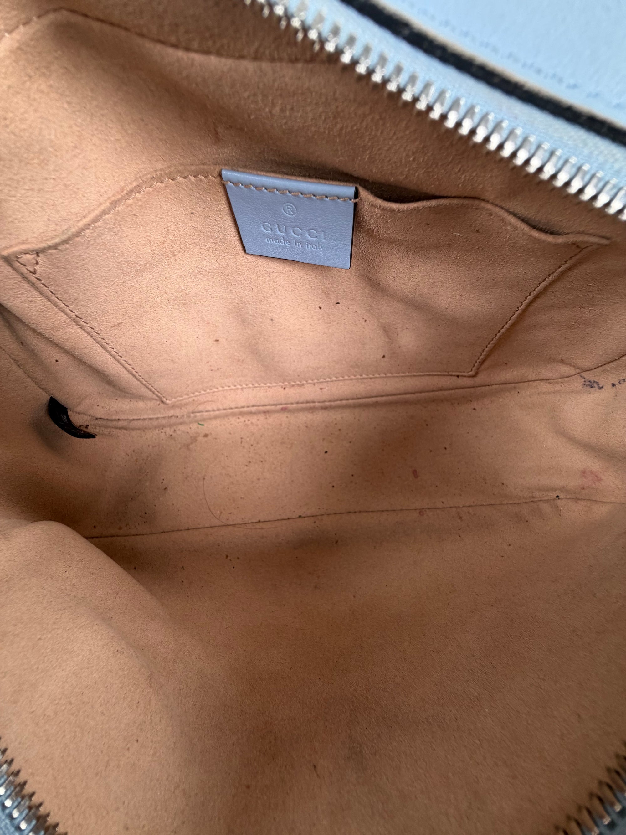 Borsa Gucci Marmont azzurra