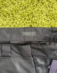 Pantaloncino Prada con pannello frontale in pelle Nero 48