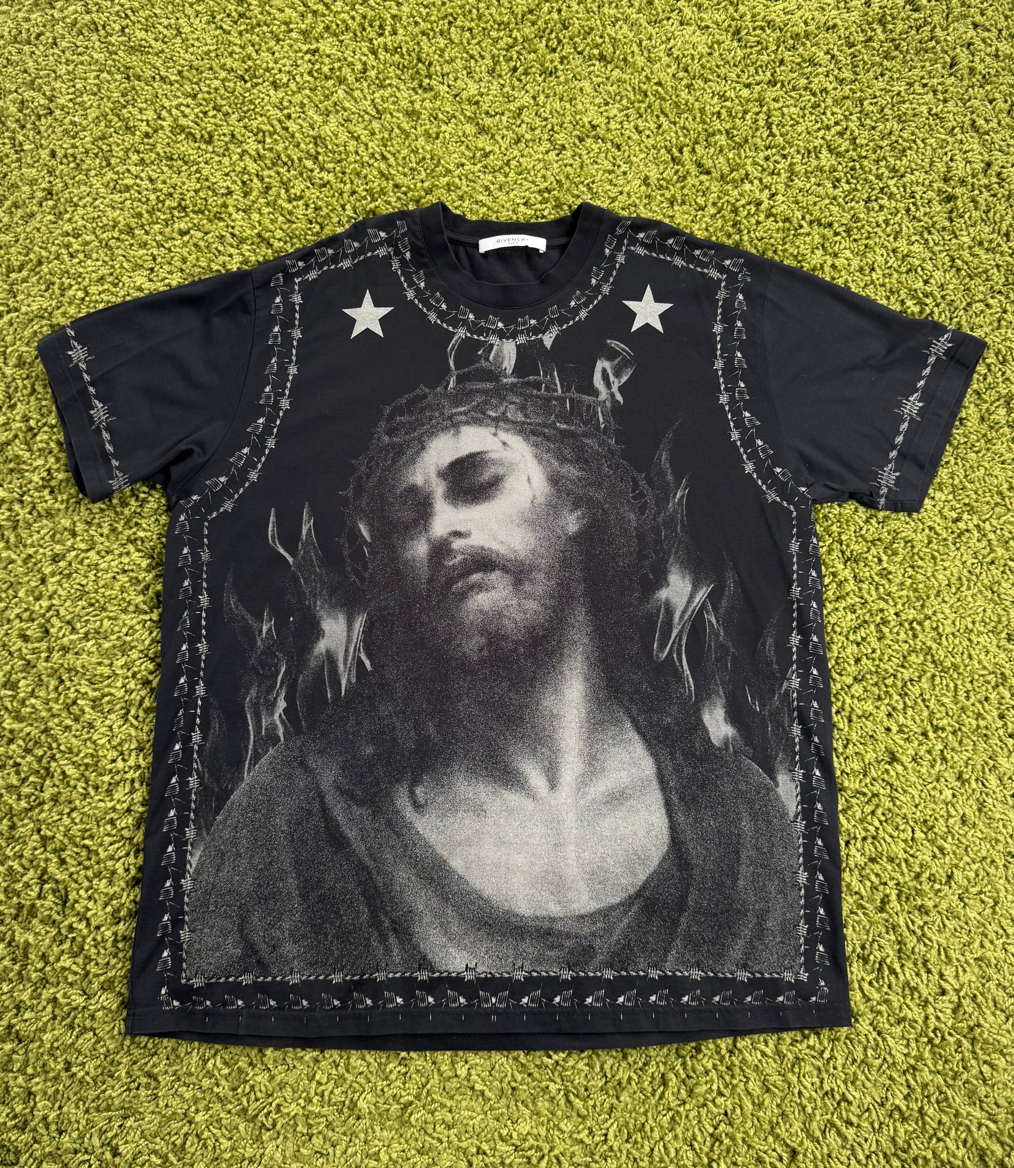 T-Shirt Jesus Crown Of Thorns Givenchy Nera L
