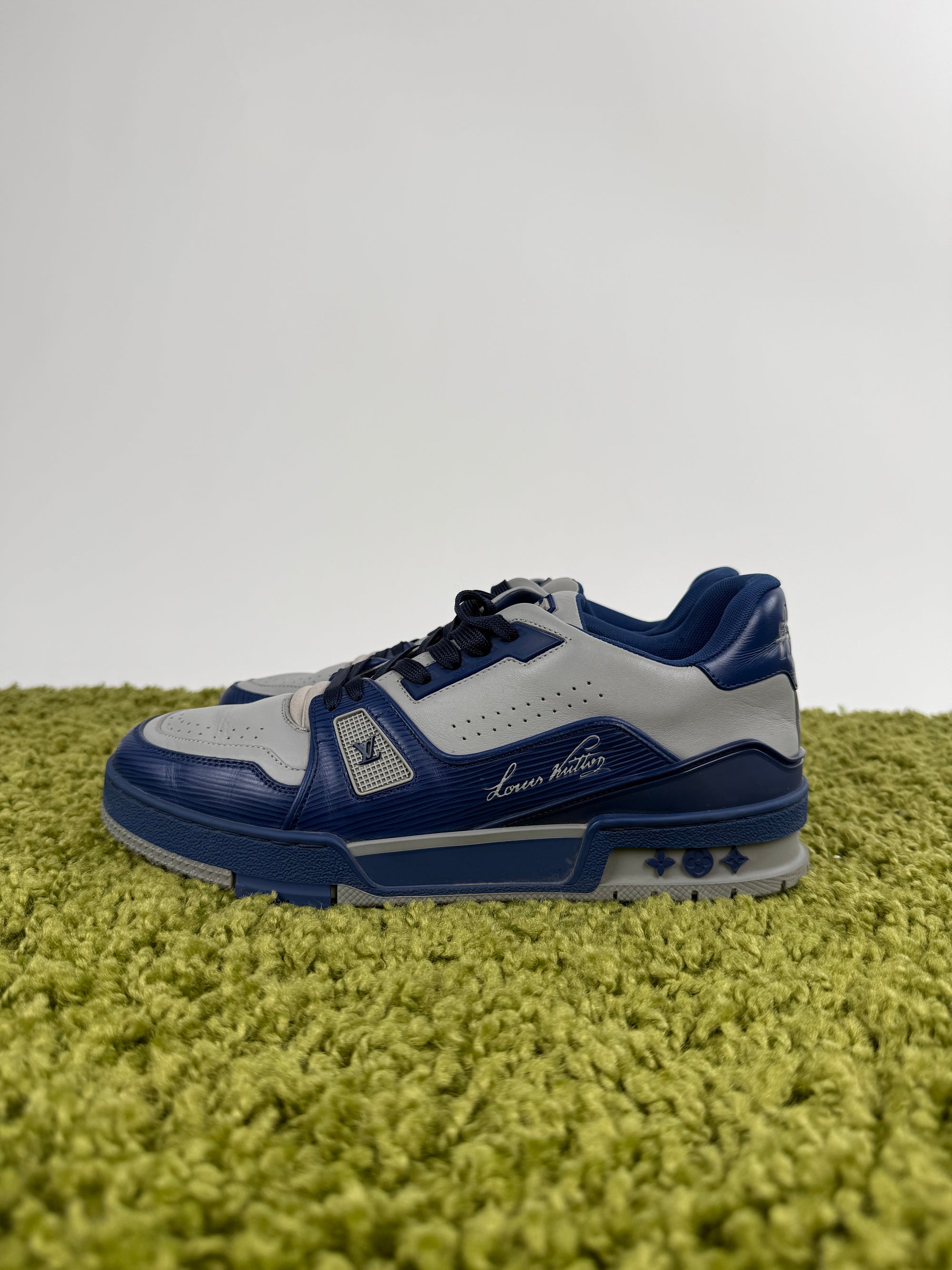 Louis Vuitton Trainer Blu Grigio 6