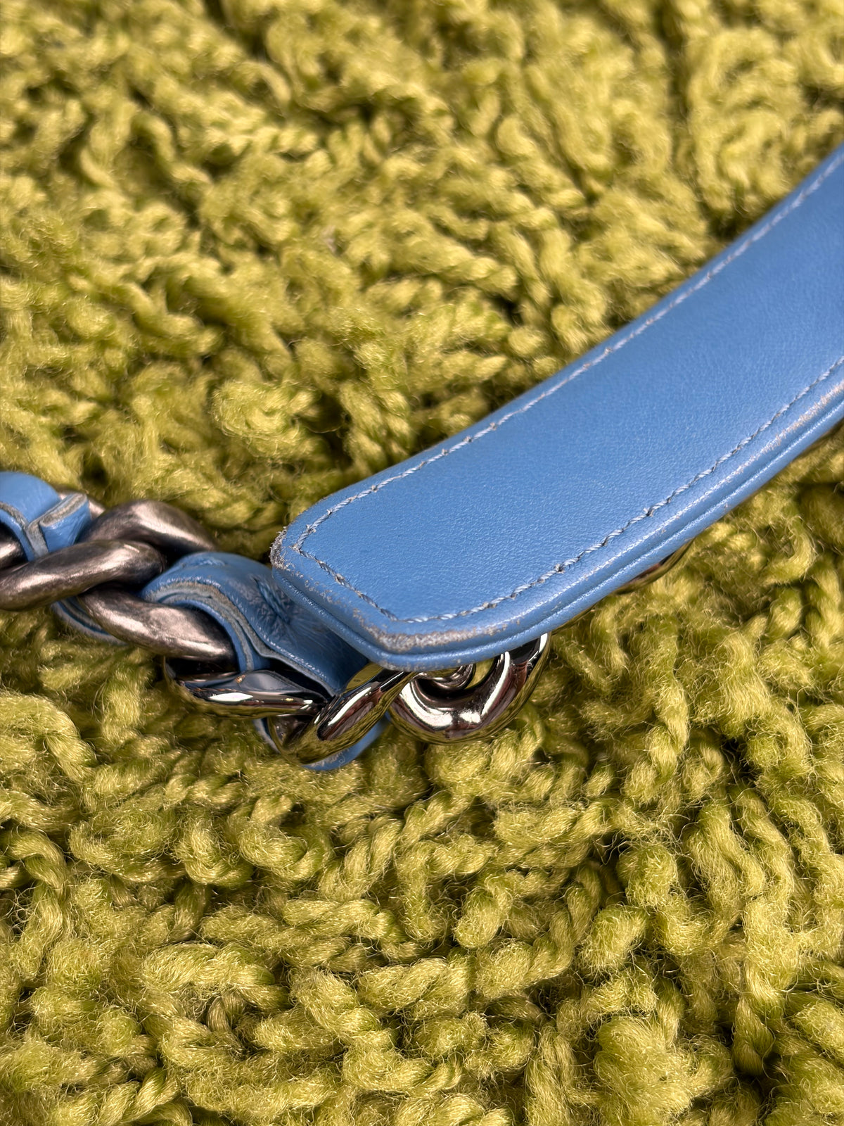 Borsa Chanel 19 Trapuntata in Pelle Azzurra