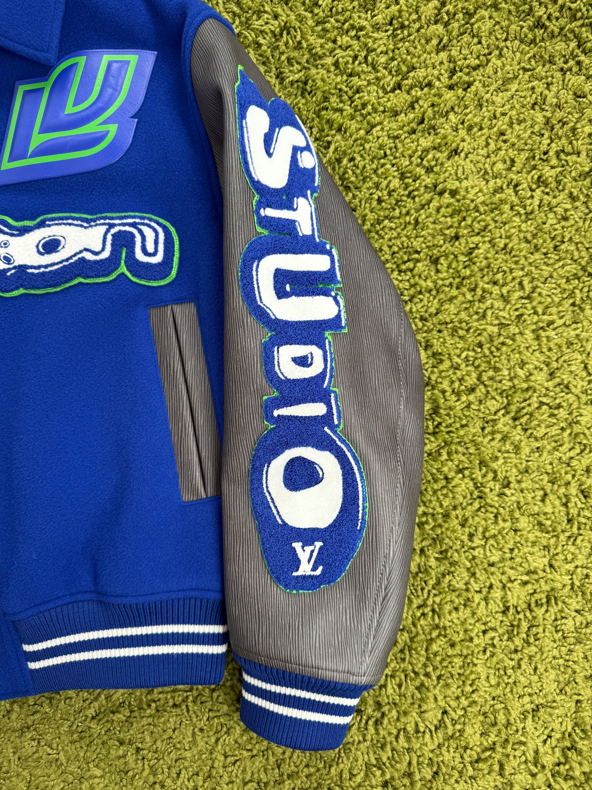 Varsity Blouson Louis Vuitton Blu Multicolor 46