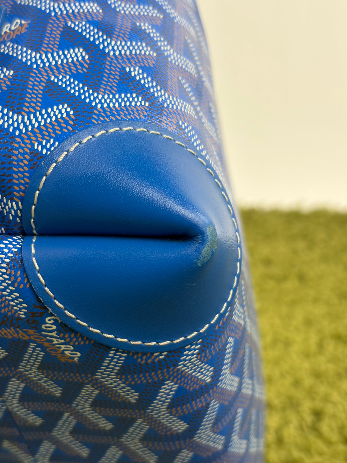 Beauty Case Boeing Goyard in tela Goyardine Blu