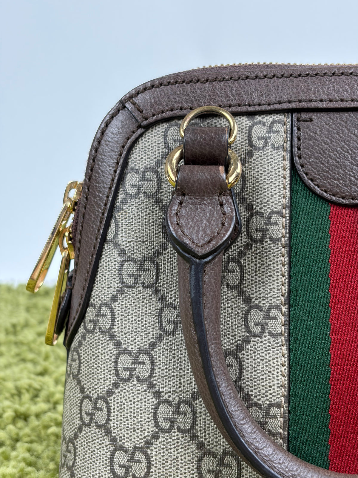 Mini Borsa a Mano Ophidia Gucci Beige