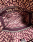 Borsa Tote Book in Tela Christian Dior Bordeaux