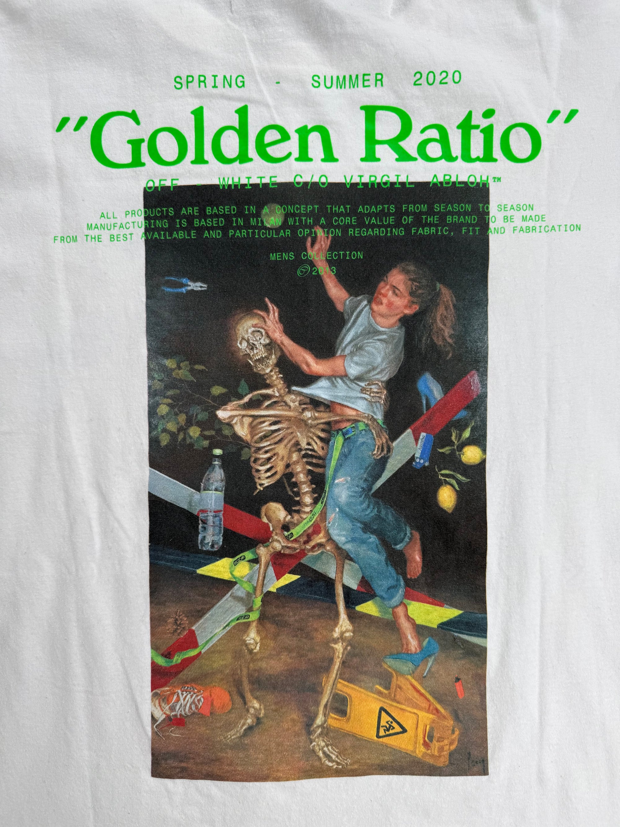 T-Shirt Off White Golden Ratio veste XL