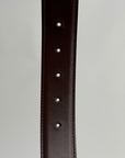 Cintura Gucci in pelle marrone