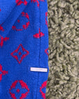 Felpa Louis Vuitton Size M blu e rossa