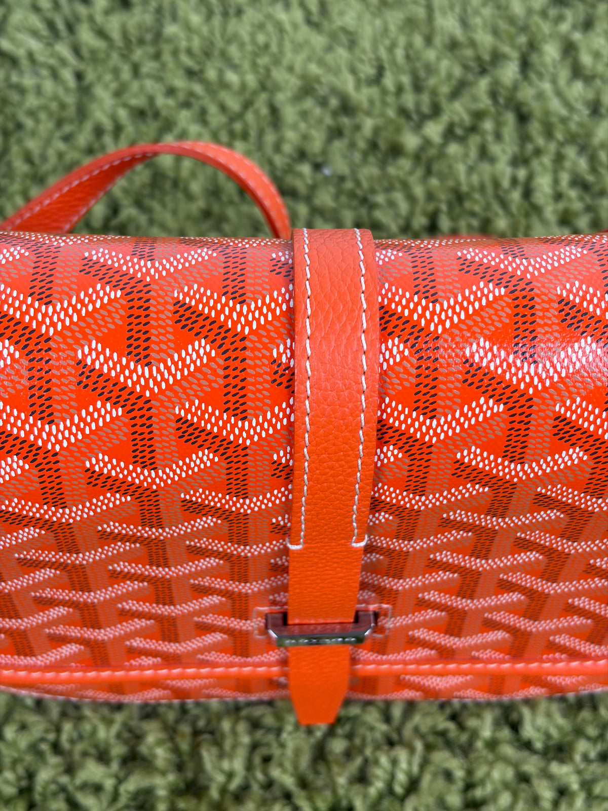 Borsa Goyard Belvedere PM in tela Goyardine Arancione