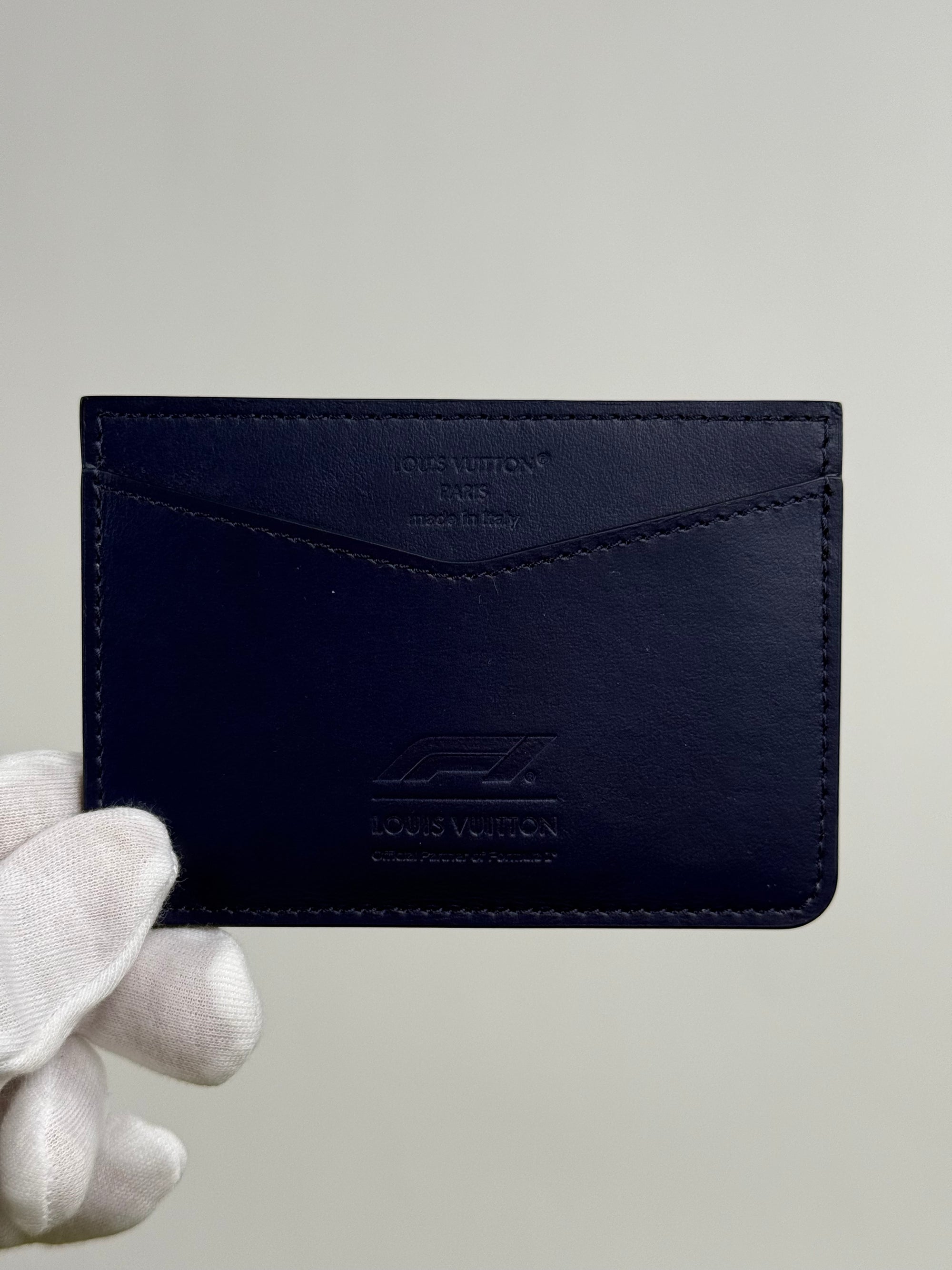 Portacarte Louis Vuitton Official Partener Formula 1 Blu