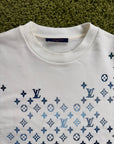 Louis Vuitton Felpa Bianca con Monogram Azzurro XXL