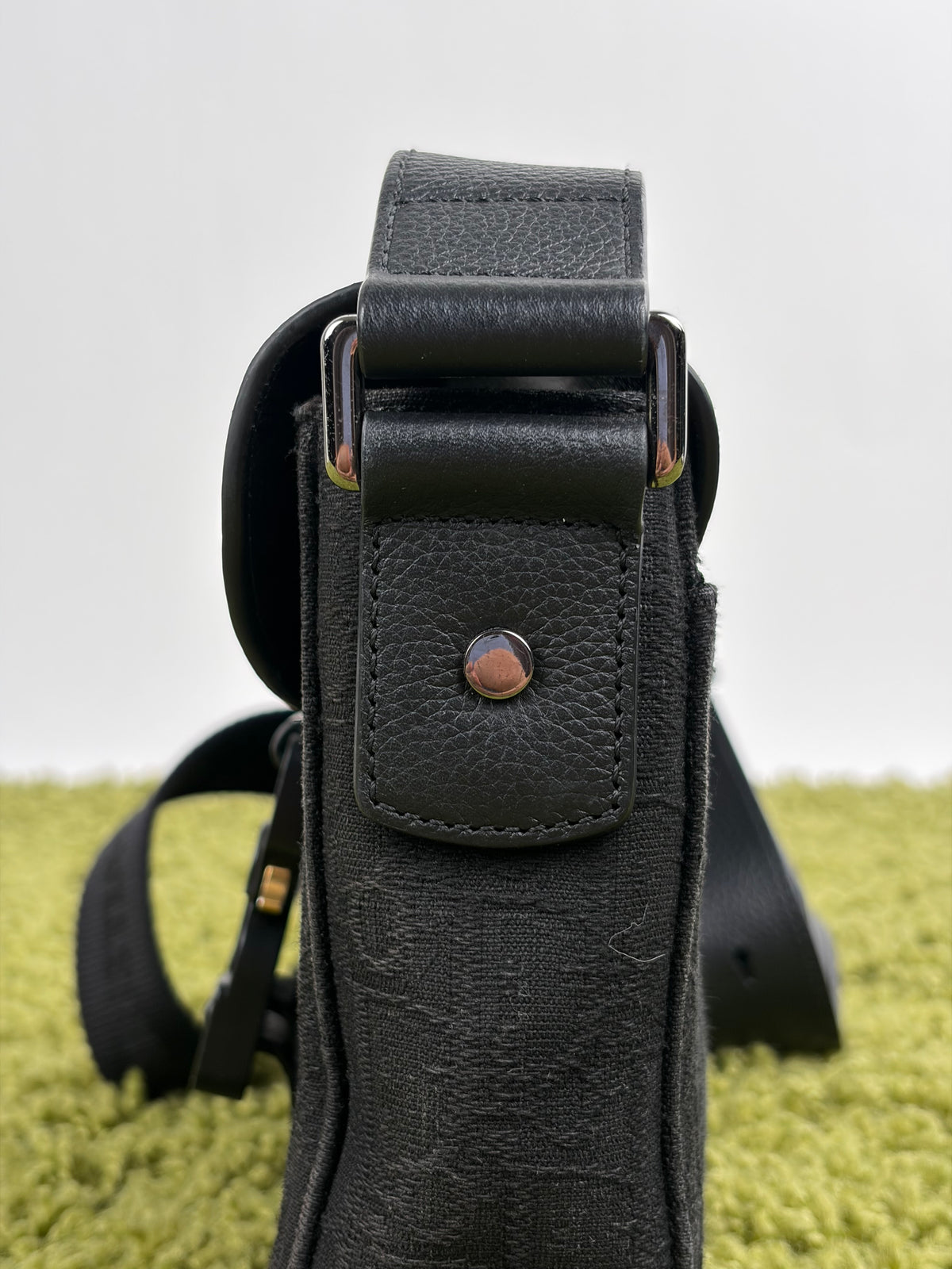 Borsa a tracolla mini saddle Christian Dior Nera