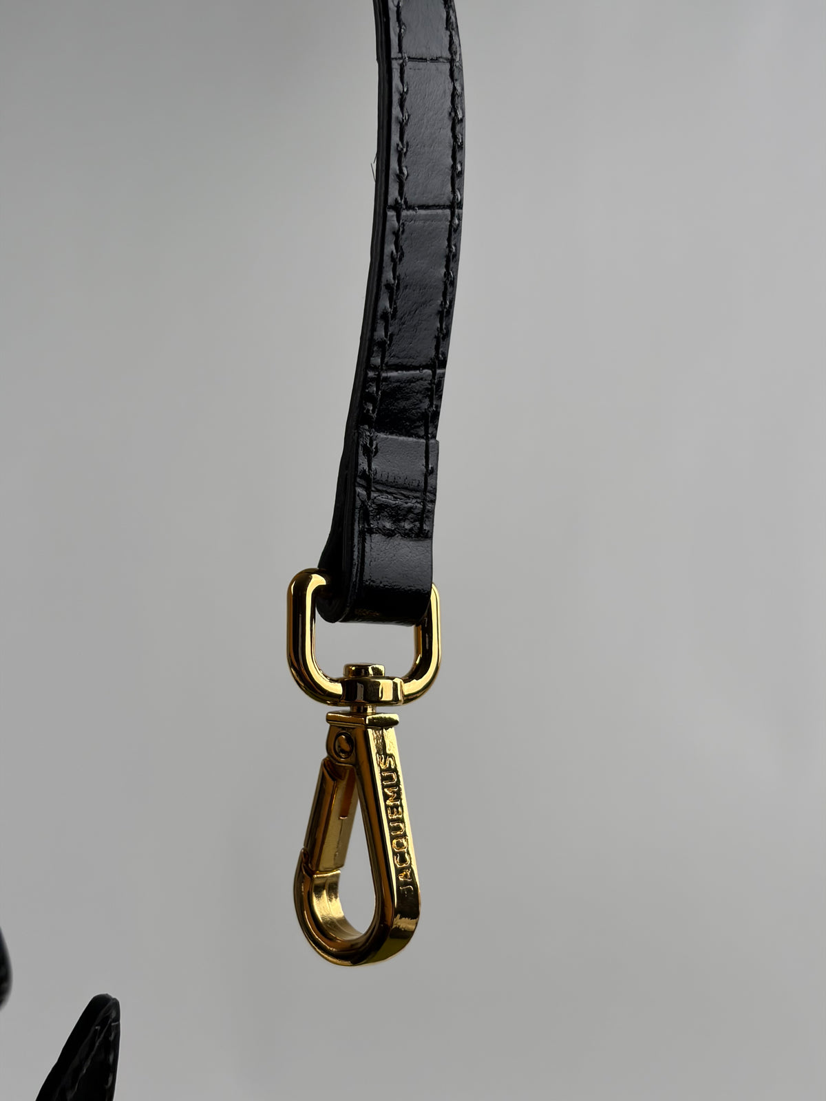 Borsa Jacquemus La grande Bambino Coccodrillo Nero