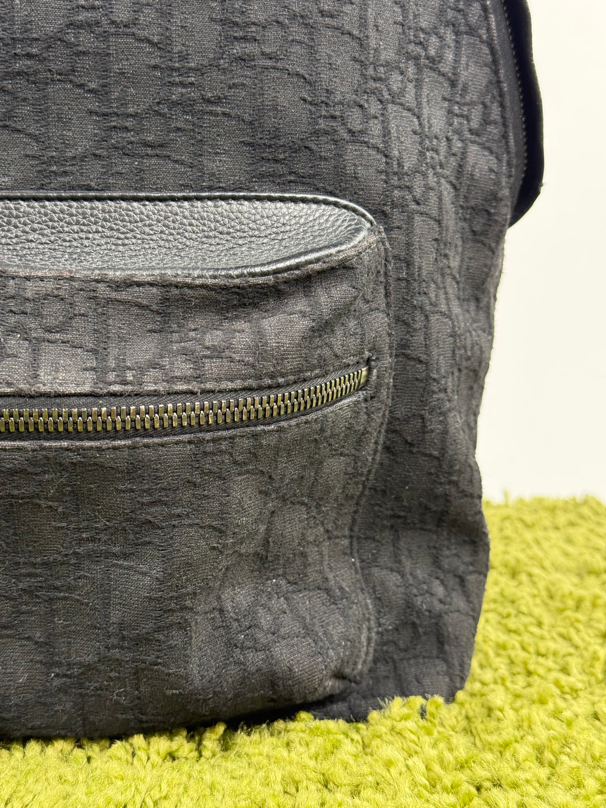 Zaino Ridere Oblique In Jacquard Christian Dior Nero