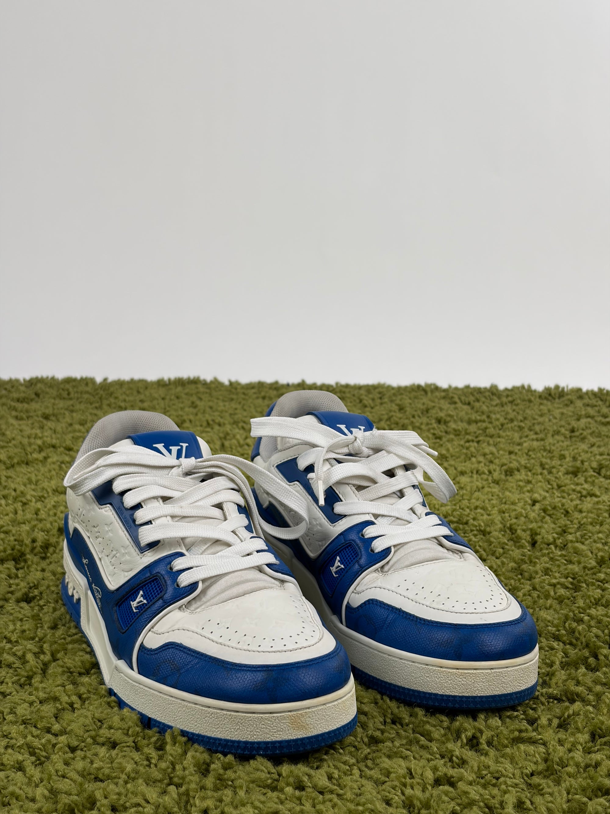 Louis vuitton trainer size 7=41 calza 42 blu e bianche