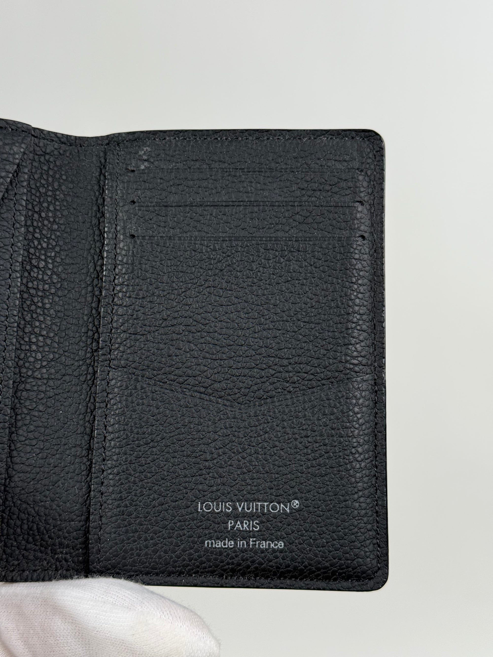 PortaCarte Organizer Tascabile In Damouflage Louis Vuitton Nero