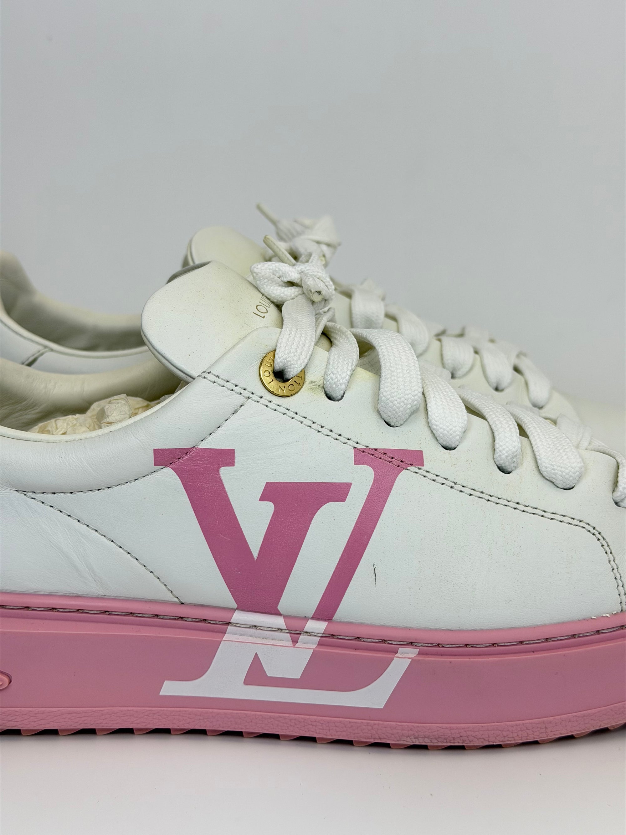 Louis Vuitton Size 39.5 bianche e rosa