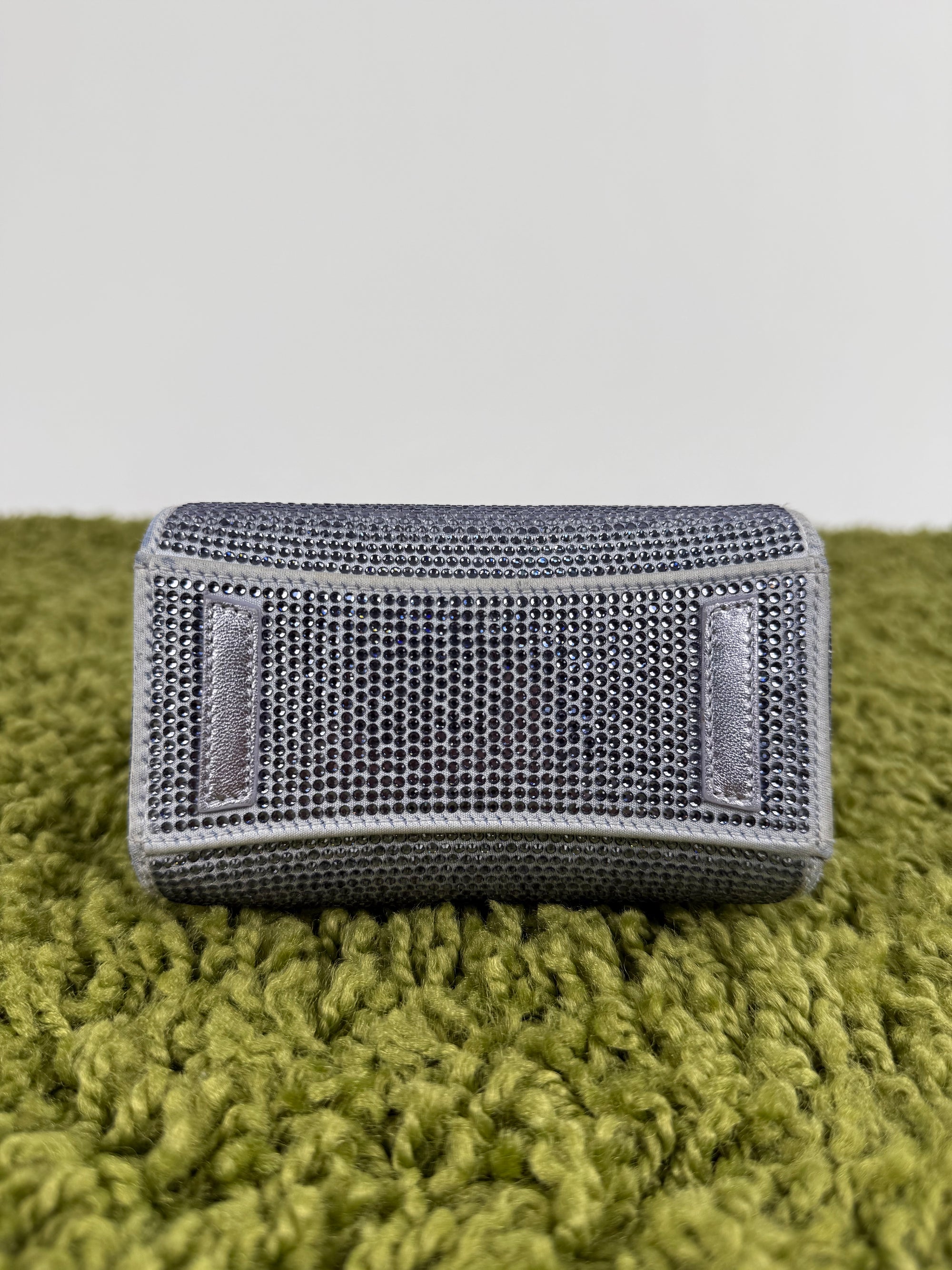 Borsa Micro Antigona In raso Con strass lavanda Viola