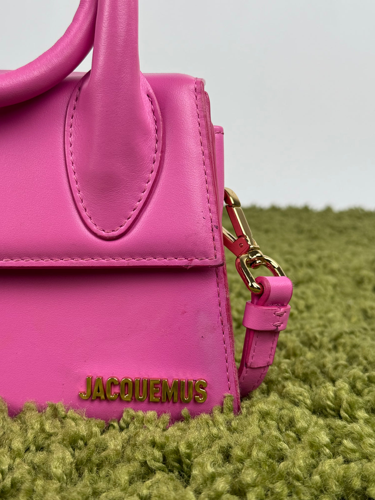Borsa Jacquemus Le Chiquito Noeud Rosa