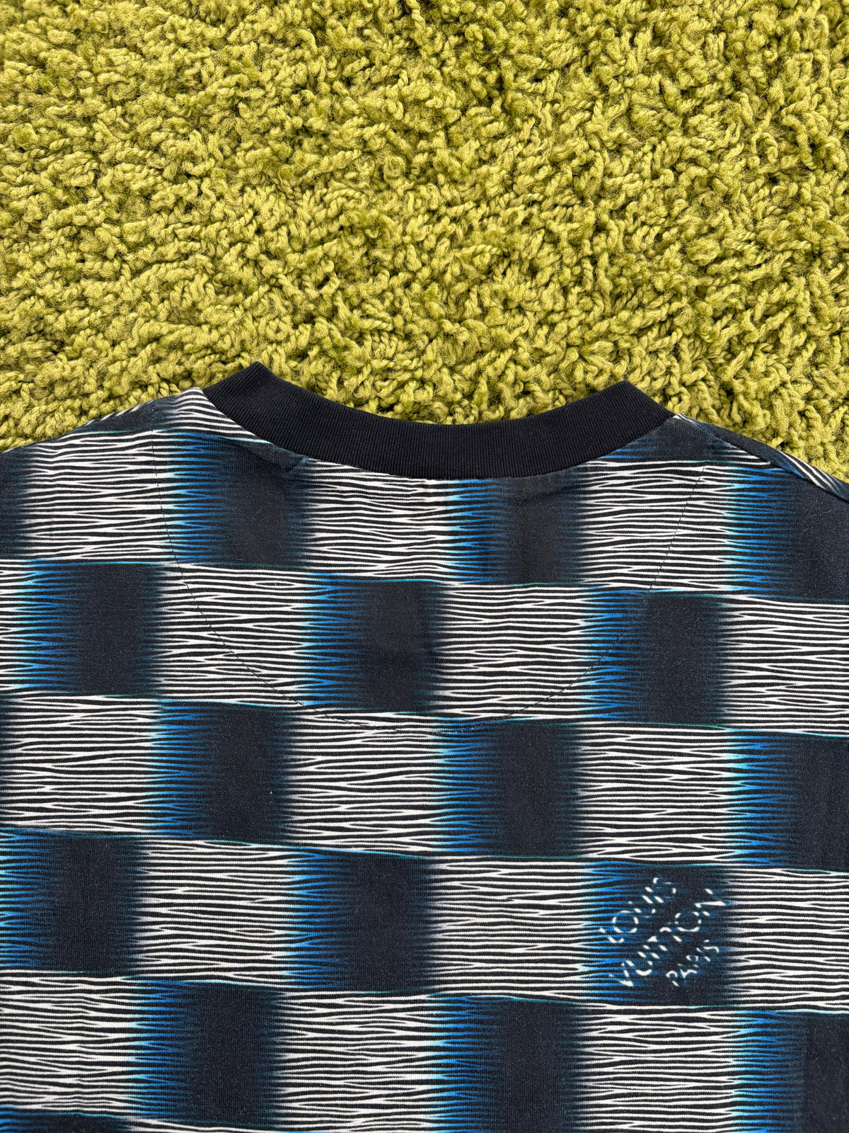 T-Shirt Louis Vuitton Damier Rush Blu Multicolor M